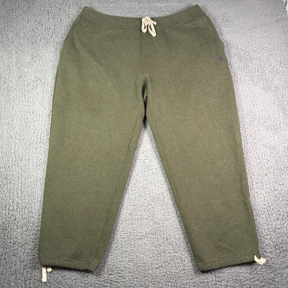 Polo Ralph Lauren Sweatpants Mens 1XB Big Green Fleece Joggers Drawstring - Picture 2 of 12